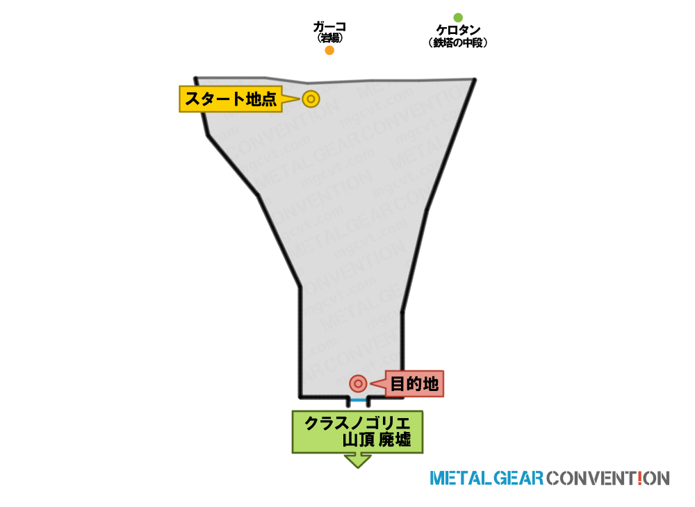 クラスノゴリエ山頂 廃墟裏