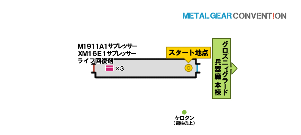 グロズニィグラード兵器廠 西棟渡り廊下 (再潜入時)