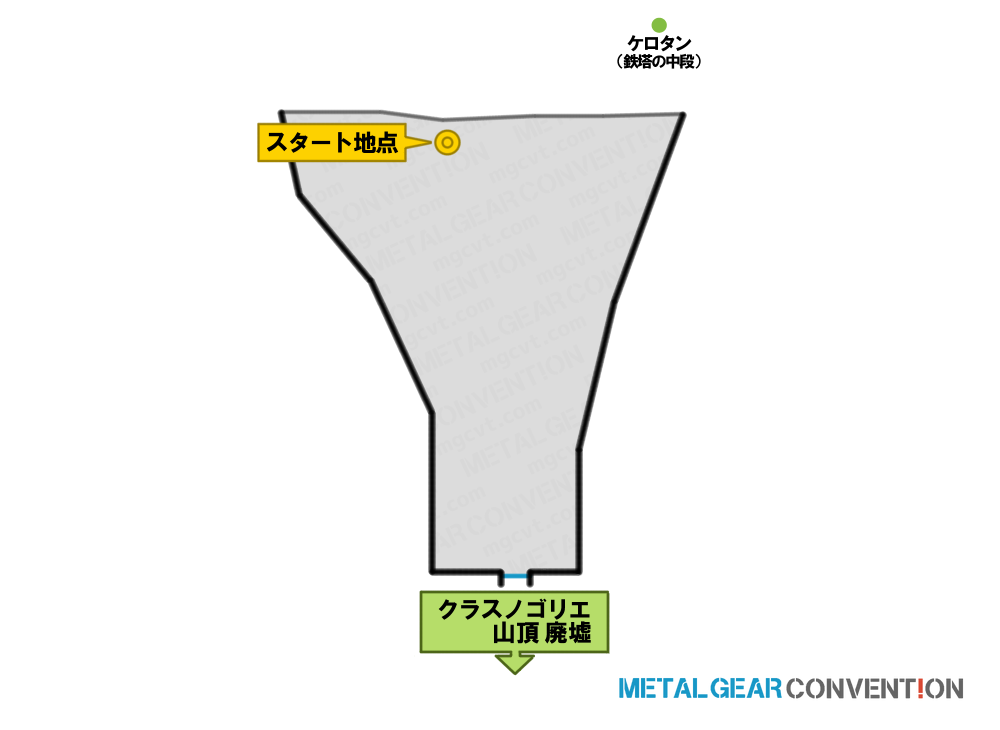 クラスノゴリエ山頂 廃墟裏